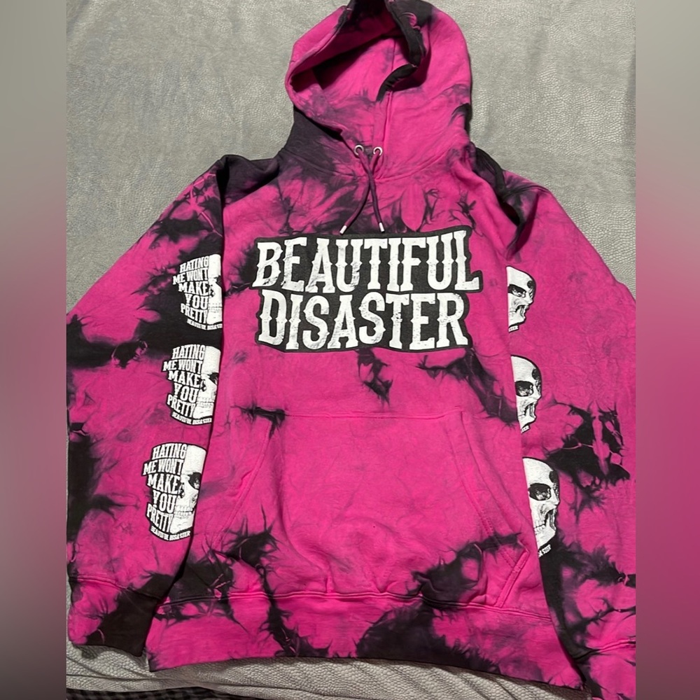Beautiful Disaster “Hating Me” pullover hoodie